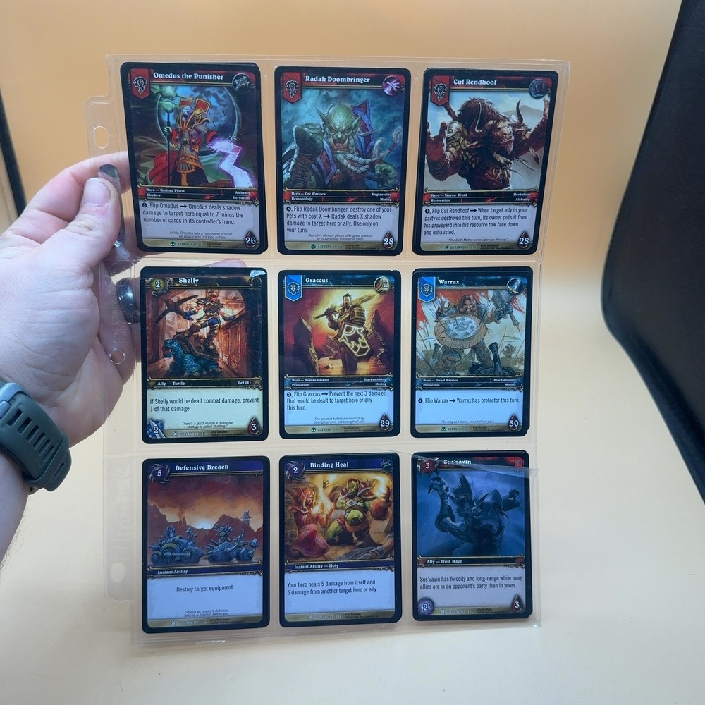World of Warcraft TCG Card Lot 18 Heroes Allies Abilities Mixed